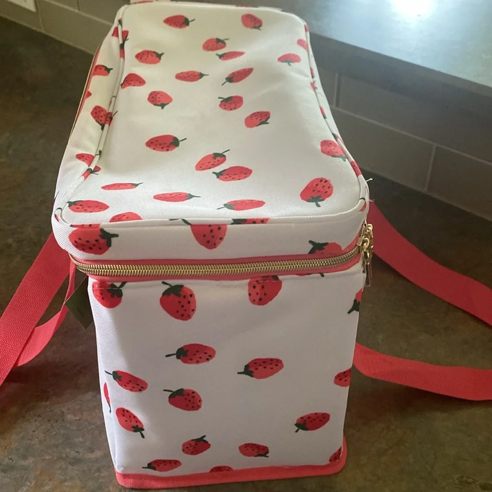 Kate Spade Strawbwrry and Pink Cooler Bag NWT